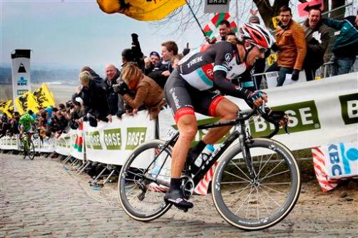 Fabian Cancellara drops Peter Sagan at the Tour of Flanders